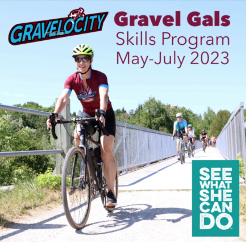 SeeWhatSheCanDo's tweet photo. An amazing opportunity to learn all about #GravelCycling with our friends at #GravelocityCyclingGetaways. A 6-wk program covering bike skills, strategy, care, route mapping &amp; more. Includes special bike jersey too. Register today. #SWSCD  #KeepActive https://t.co/m7Qll1O8FF https://t.co/hk7pmf1ujw