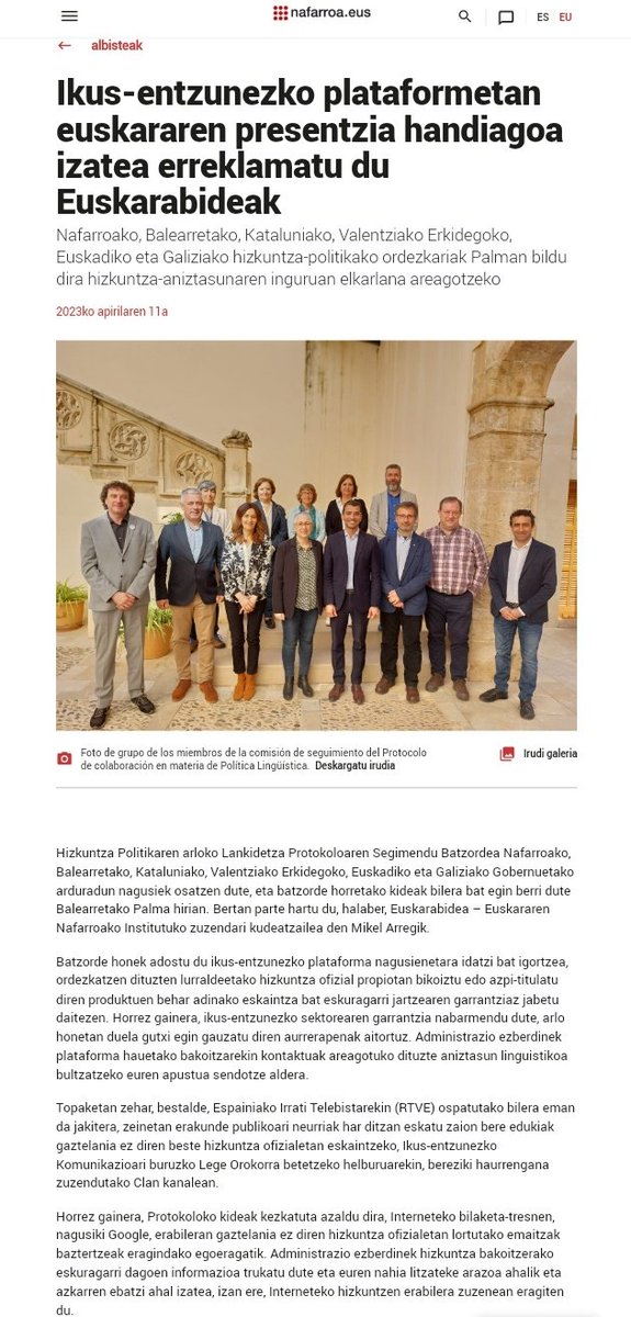 NEuskaraz's tweet photo. Poztekoa hizkuntza propiodun erkidegoetako Hiz Pol arduradunek plataformei berezko hizkuntzetan edukiak eskaintzeko eskatzea. Poztekoa TVErekin biltzea, berezko hizkuntzetan edukiak bermatzeko, haurrei zuzendutakoak, bereziki. Baina etxeko egoera penagarriak beste zerbait diosku. https://t.co/UeWEYMPBTy