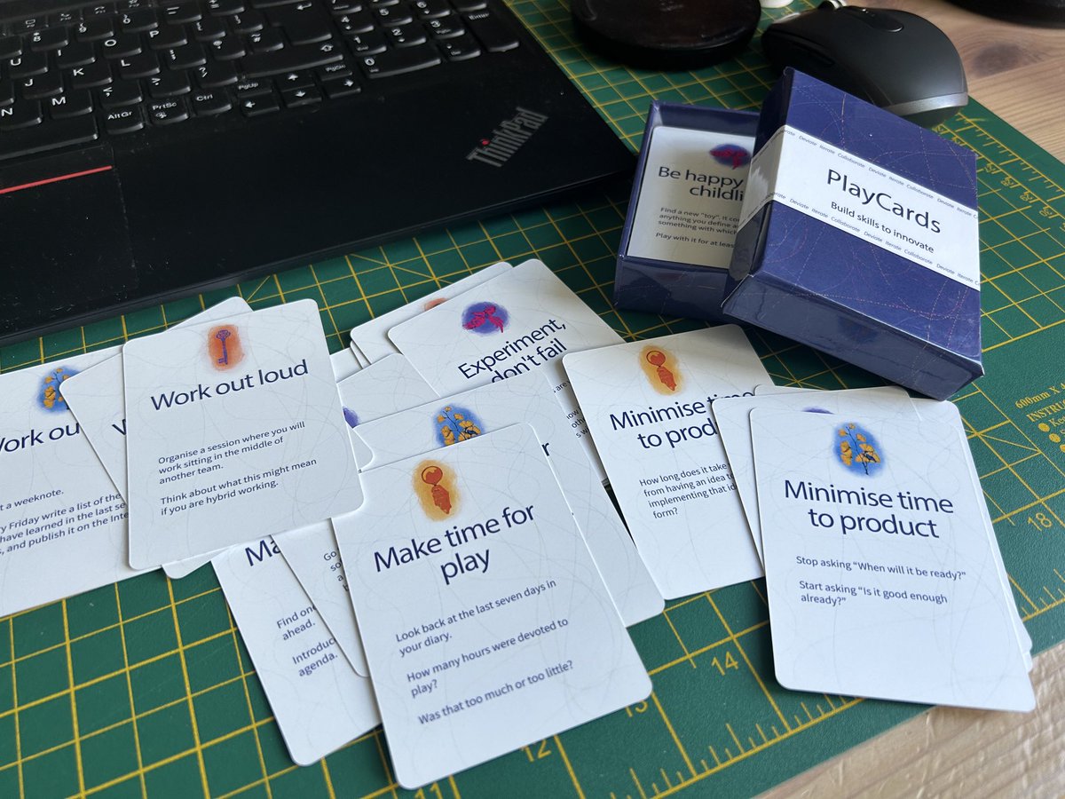 Alex Wrottesley (@lexonic@mastodon.social) (@lexonic) on Twitter photo Having a lot of fun looking through the lovely <a href="/ThePlayCards/">PlayCards</a> from <a href="/ballantine70/">Matt Ballantine</a>. So many brilliant insights. Looking forward to sharing with the team <a href="/LandmarkUK/">Landmark Information Group</a> 🧠⚡️ Having a lot of fun looking through the lovely <a href="/ThePlayCards/">PlayCards</a> from <a href="/ballantine70/">Matt Ballantine</a>. So many brilliant insights. Looking forward to sharing with the team <a href="/LandmarkUK/">Landmark Information Group</a> 🧠⚡️