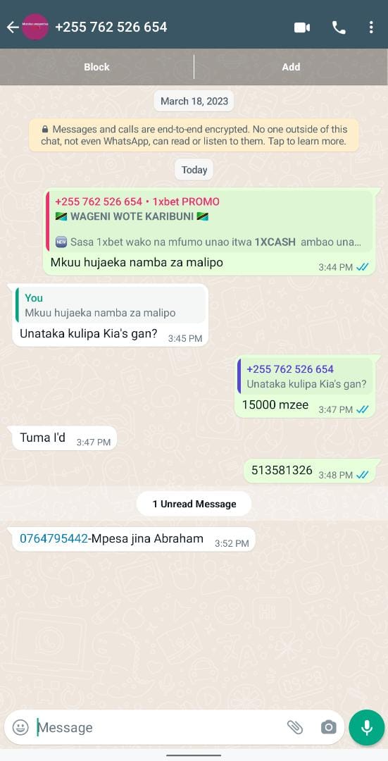 1xbetcashwakala's tweet photo. TAARIFA YA TAPELI ANAYEJIFANYA NI ROMANO 
RT IWAFIKIE WENGI TUKOMESHE UTAPELI
@_GiftMaxwell_ @AmanWillz @AmosdeSantos1 @AmosdeSantos1 @angelbellerin02 @GivaTips @FP_tz66 @Lukala_Ngesse @Kakuru07 @NasriAllyy @Sativa255 @Lukala_Ngesse @Mkuruzenzi 
RT NA TAG WANA TUWAOKOE KUTAPELIWA https://t.co/thTLMwBhuB