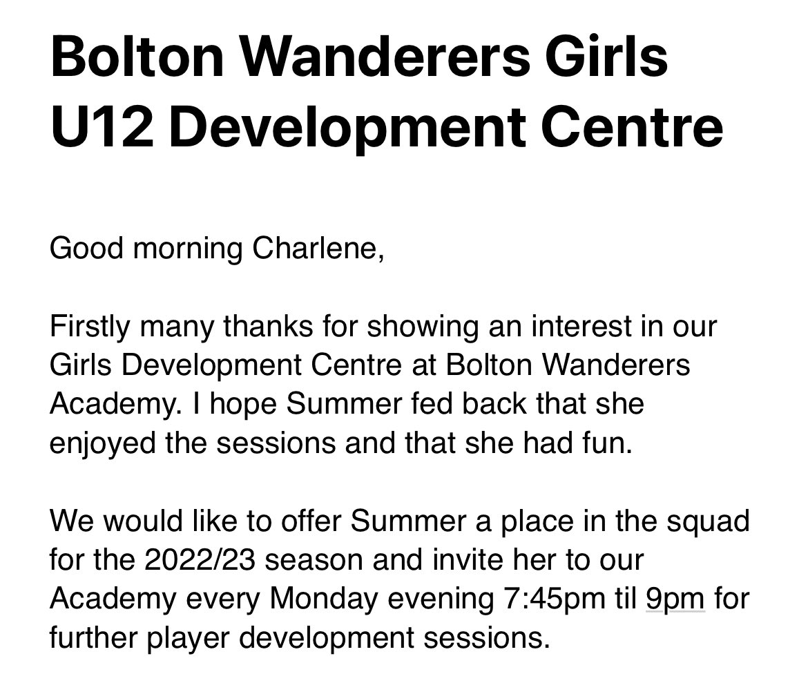 charlene8165's tweet photo. Well done Summer ⚽️⚽️⚽️ so proud of the effort she puts in to all of her footballing #supersummer #lilfrankirby #boltonwanderers #girlsfootball #futurelioness #Lionesses #thisgirlcanplay https://t.co/OZbOXwBPQT