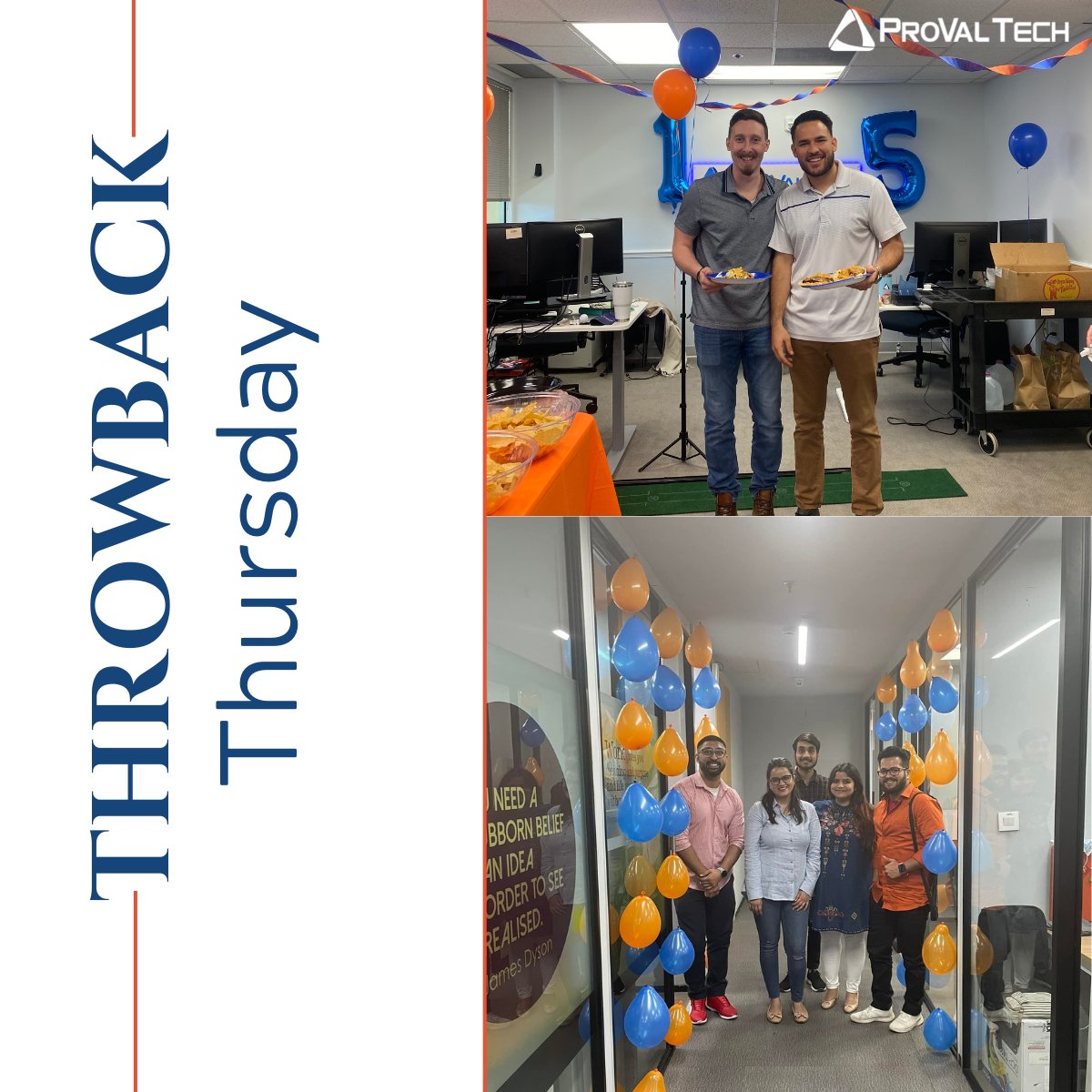provaltech's tweet photo. #ThrowbackThursday to our 15th Anniversary of ProVal Celebration last year! We are grateful to be growing and helping more and more MSPs every year!
#provaltech #msp https://t.co/IbDgK15lNB