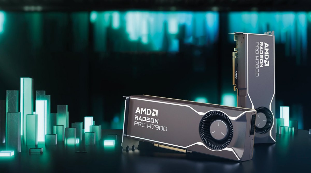 AECmagazine's tweet image. AMD launches @RadeonPRO W7900 (48 GB) and W7800 (32 GB) workstation GPUs and takes the fight to Nvidia and its RTX 6000 Ada Generation GPU on price / performance.

aecmag.com/workstations/a…

#workstation #GPU #designviz #lumion #3dsmax #maya3d #archviz