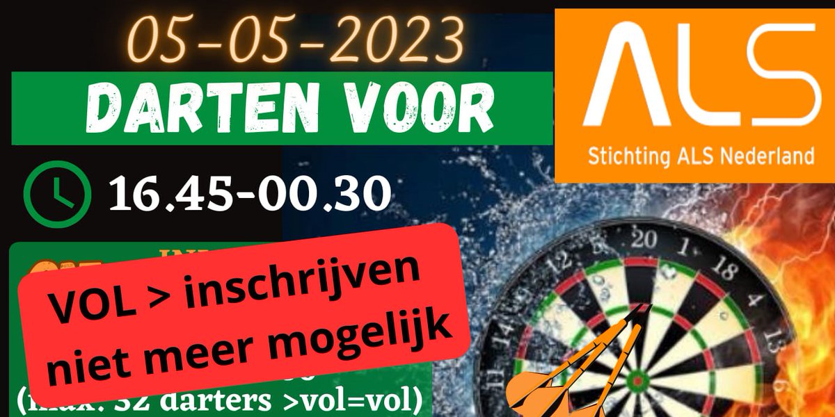 KollumerzwaagNL's tweet photo. Darten voor ALS https://t.co/1OZu5JvknI https://t.co/8S3Oe9AbjT