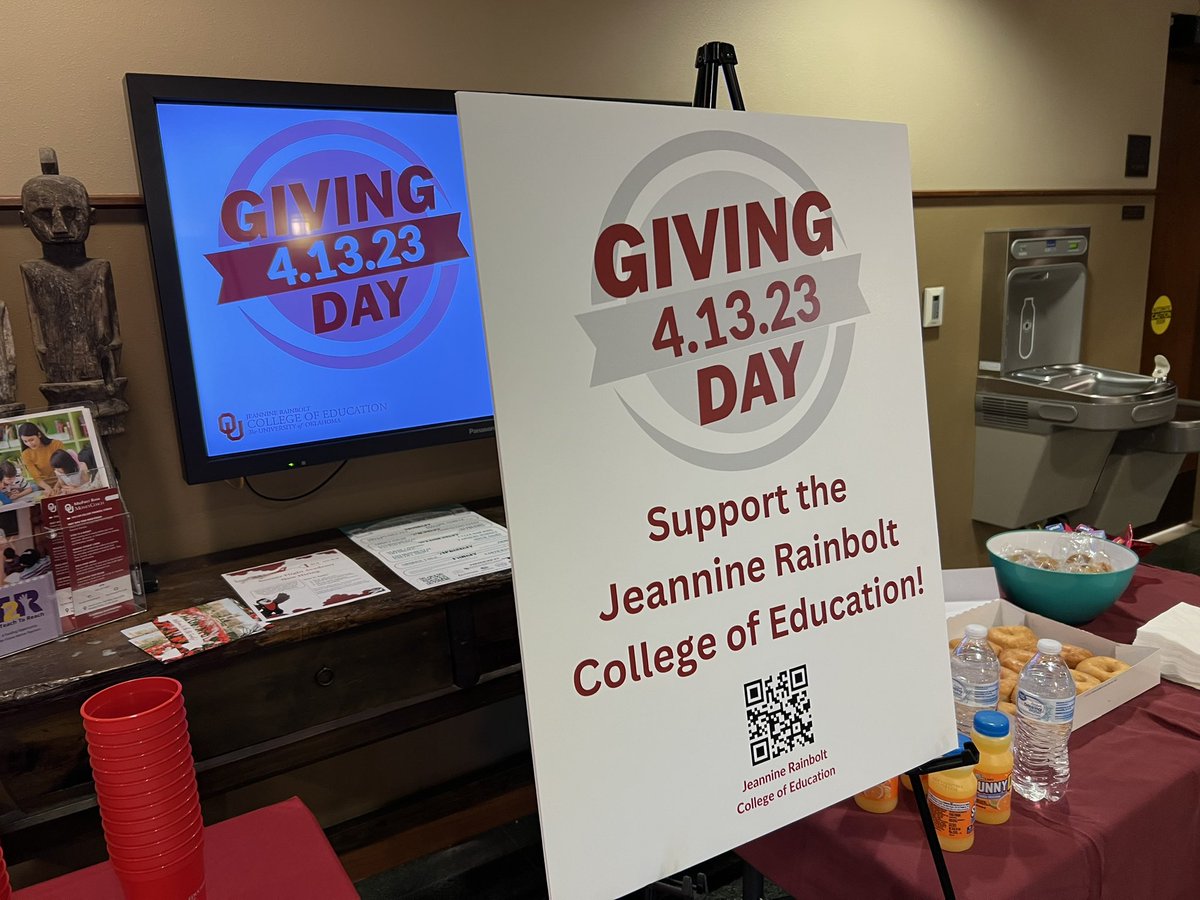 BOOM…it’s time! #OUGivingDay is here. Donate between 8-9 am CT today and help the college win extra $$$! 

fast.givesooner.org/jrcoe