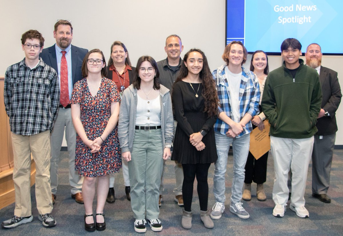 OnslowSchools's tweet photo. Tuesday, the BOE honored 12 students who represented OCS at the 2023 NC Junior Science &amp; Humanities Symposium. Khang Pham, of NSHS, earned the opportunity to compete nationally! Congrats to all who competed, and good luck to Khang as he competes in Virginia Beach this week! https://t.co/CORCJdNi7S