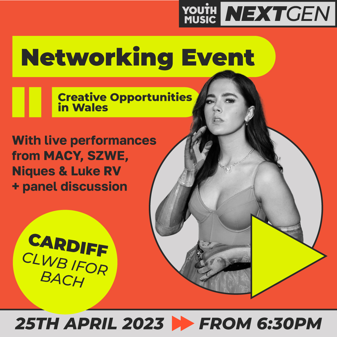 <a href="/YouthMusic/">Youth Music</a> free music networking event in <a href="/ClwbIforBach/">Clwb Ifor Bach</a> this month! 

Catch Anthem alumni <a href="/Niquesspeaks/">Niques</a> <a href="/ellapeaoboe/">ella pearson</a> <a href="/mitchellsvisual/">Mitchell Williams</a> + SZWE at the event!

Read more here - youthmusic.org.uk/youth-music-ne…