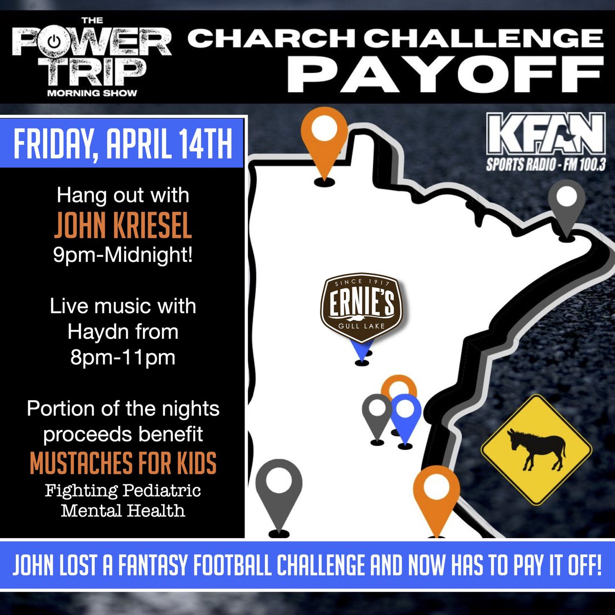 erniesongull's tweet photo. See you tomorrow everyone! Have fun while raising money for a great cause! @johnkriesel https://t.co/Phx8nEHCcO