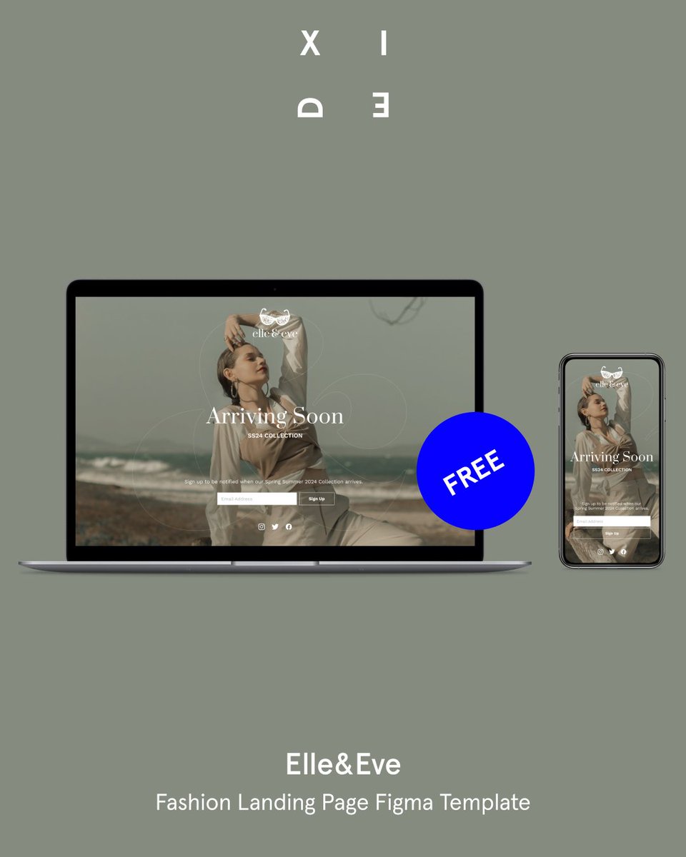 xidecouk's tweet photo. XIDE Elle&amp;Eve is a modern fashion landing page Figma template that will make your fashion brand stand out. 
Free to download: https://t.co/zfEXarnjM2

#landingpage #ui #uidesign #ux #web #website #template #templatedesign #websitedesign
#figma #figmacommunity #fashion #branding https://t.co/NAaGQZRVud