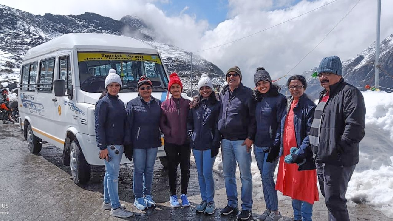 Silver Lines - Guest from Kerala on 6 Nights 7 Days Tawang Tour with Tempo Traveller, Best Guwahati Tempo Traveller Agency, Hire Tempo Traveller Ertiga Innova Dzire at Best Reasonable Price from Silver Lines Travels Reputed Guwahati Tourist CAB Car Rental Agency, Book a Cab Tempo Traveller Ertiga in Guwahati for Tawang Trip, Taxi Companies in Guwahati, Top Car Rental Company in Guwahati, Cab hire Guwahati, Car Rental Guwahati, Taxi, rental cars in guwahati for tawang, car rental in guwahati for arunachal, monthly car rental in guwahati, luxury car rental in guwahati, guwahati airport taxi service, car rental guwahati airport, guwahati car rental with driver, innova car rental in guwahati