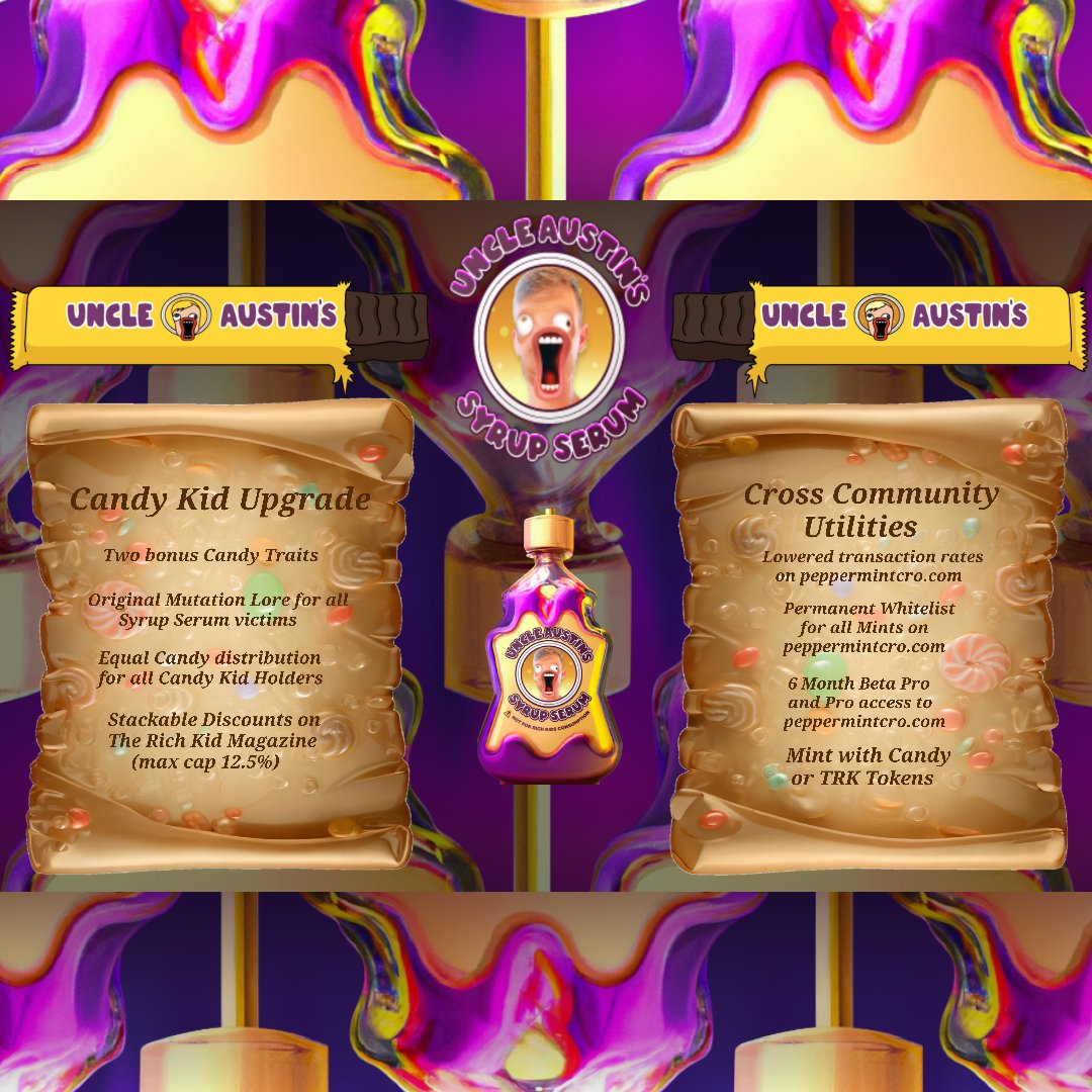 Join the discord for the full information regarding the syrup serums. 

discord.gg/iaoncumbrella