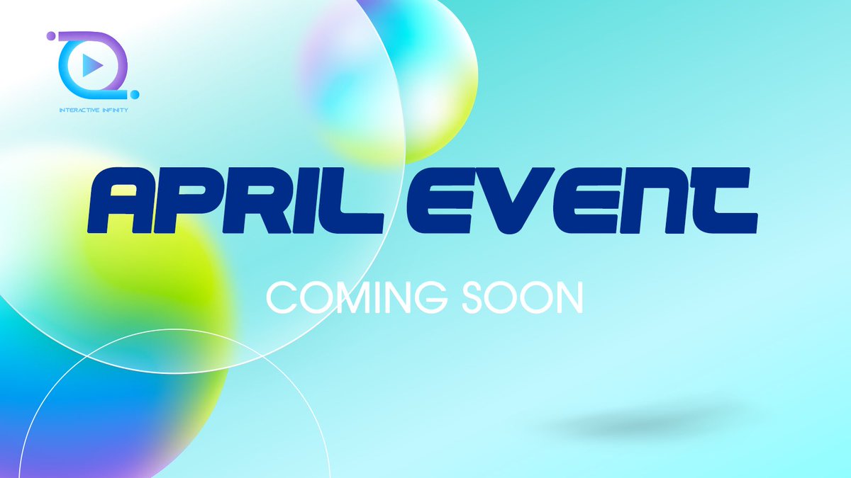InteractiveInf_'s tweet photo. ✨First of all, we would like to say hello to the community of #InfinityInteractive. This April we will have a special event with the project💥
🤩We are hope to receive the support from users, stay tuned for newest news from us🔈
@SuiNetwork #Suiecosystem #suinami #Blockchain https://t.co/yvXx6uSuG2