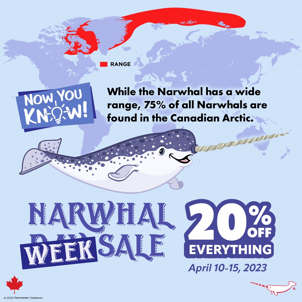 PepomintNarwhal's tweet photo. #Narwhal Day (Week) Sale! Get 20% Off EVERYTHING
in the #PeppermintNarwhal store: https://t.co/gqm4S4eKqn
from April 10-15, 2023.
Outside of Canada and USA - visit our Etsy https://t.co/XnLBTJYQS0...
Hurry! Sale ends April 15, 2023.
#CanadianWildlifeWeek https://t.co/f2wIEaMJHe