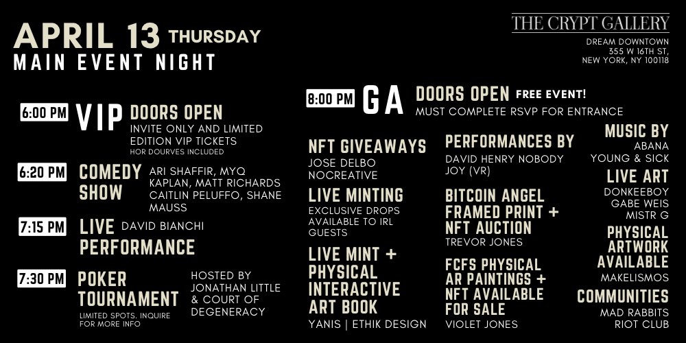 trevorjonesart's tweet image. 🔥 Auction link is live! 🔥 This is the only #BitcoinAngel (AR) limited edition print available in the world. Definitely a very rare opportunity. On display at @crypt_gallery.

Bid 👉   niftygateway.com/collections/ko…

Check out the Crypt events for tonight. Huge!!
@niftygateway #NFTNYC