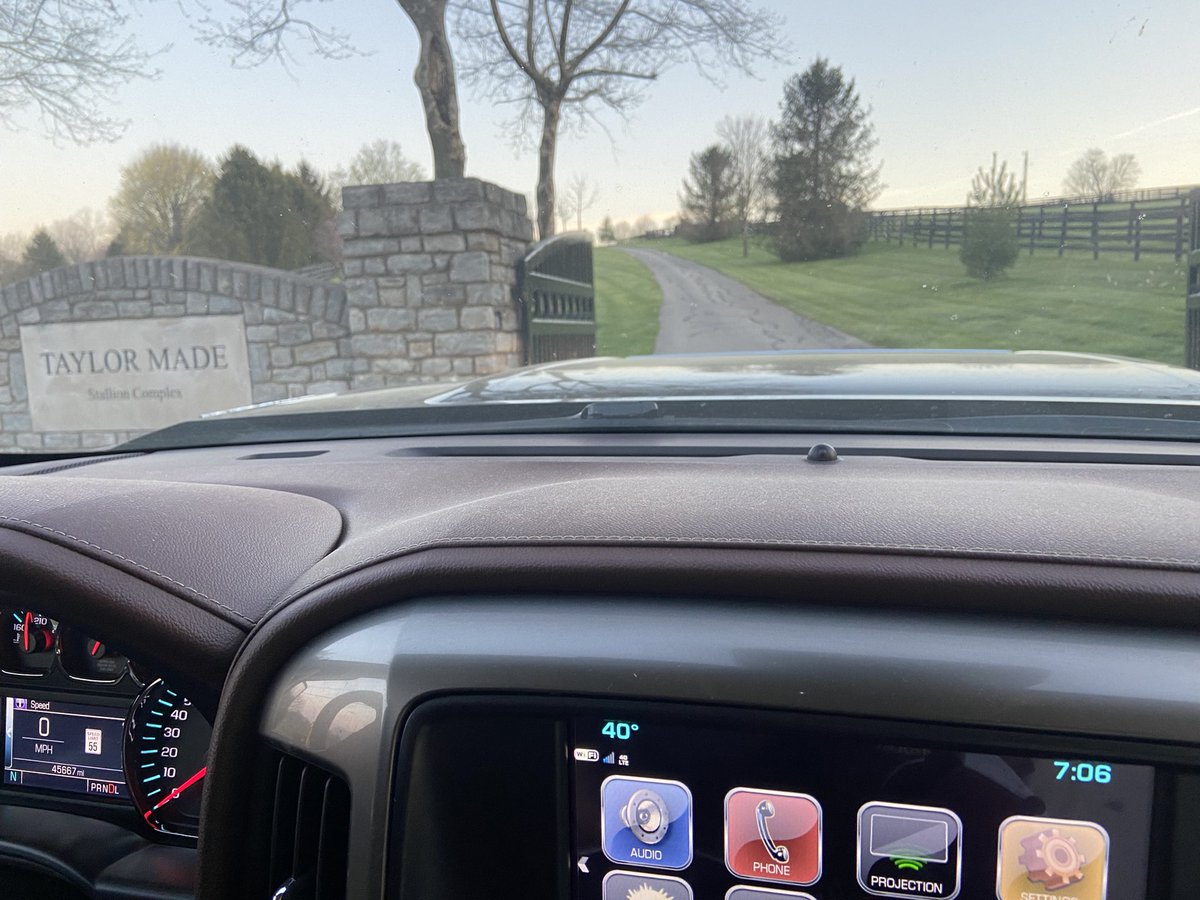 PoloGreenStable's tweet photo. Breeding and foaling season are full swing! Whether we are foaling mares or breeding mares daily😅🐴 Our Storm Cat mare to Idol @TMStallions this morning. Temperature was little cooler than yesterday evening (40degree difference🙄) and beautiful spring out there! #SpringinKY https://t.co/3tzz8kCLjj