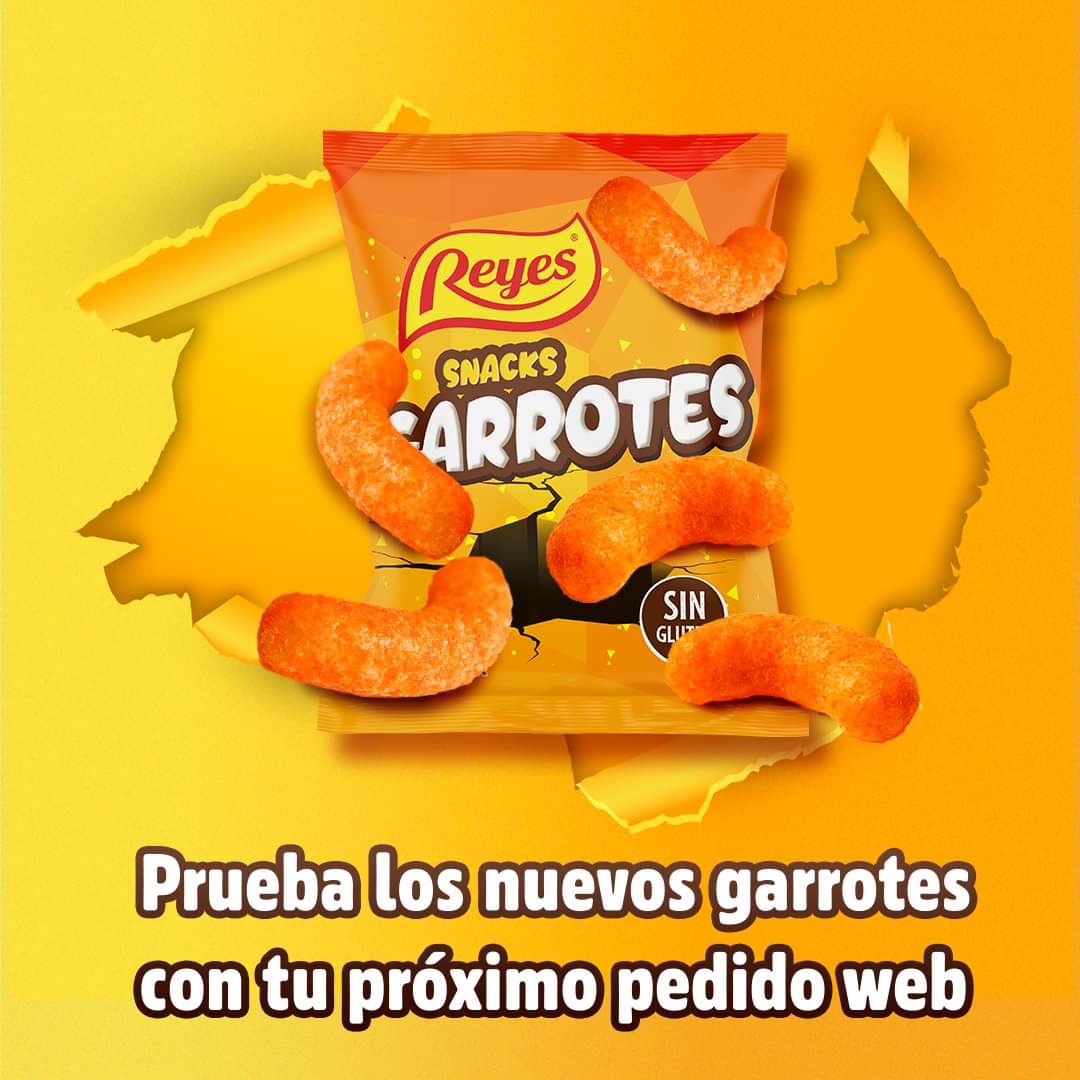 pipas_reyes's tweet photo. El nuevo snack que será más famoso que Naranjito del 82 🧡🤤
¿Lo habéis probado? 🤩
#Garrotes #Frutossecos #Frutossecosreyes #PipasReyes #Snacks #Golosinas #PasaloPipa https://t.co/CjzWEL4JSn