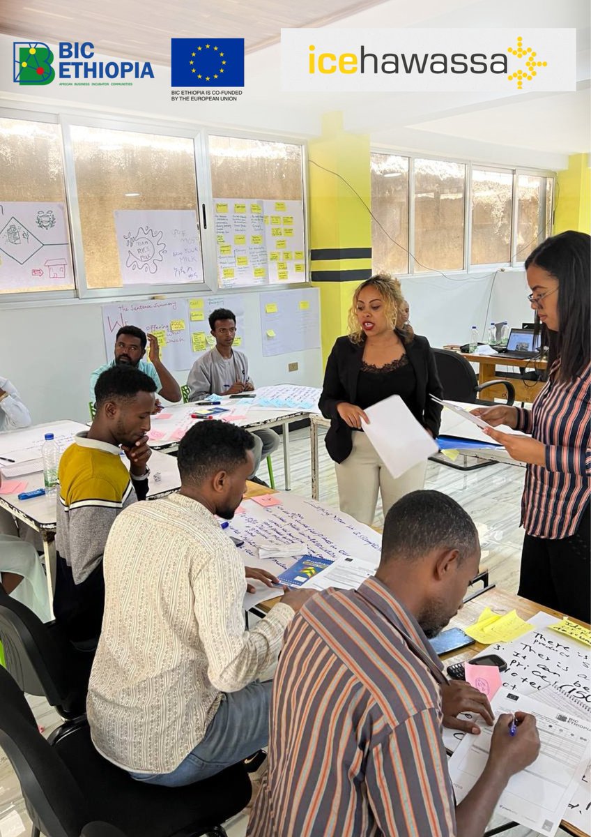 icehawassa's tweet photo. The first three days of the BIC Ethiopia workshop training with agri-business and agri-tech startups have been successfully completed. The startups who participated in the workshop were truly dynamic, bringing a range of innovative and attainable products to the table. https://t.co/4iV4FpvVd0