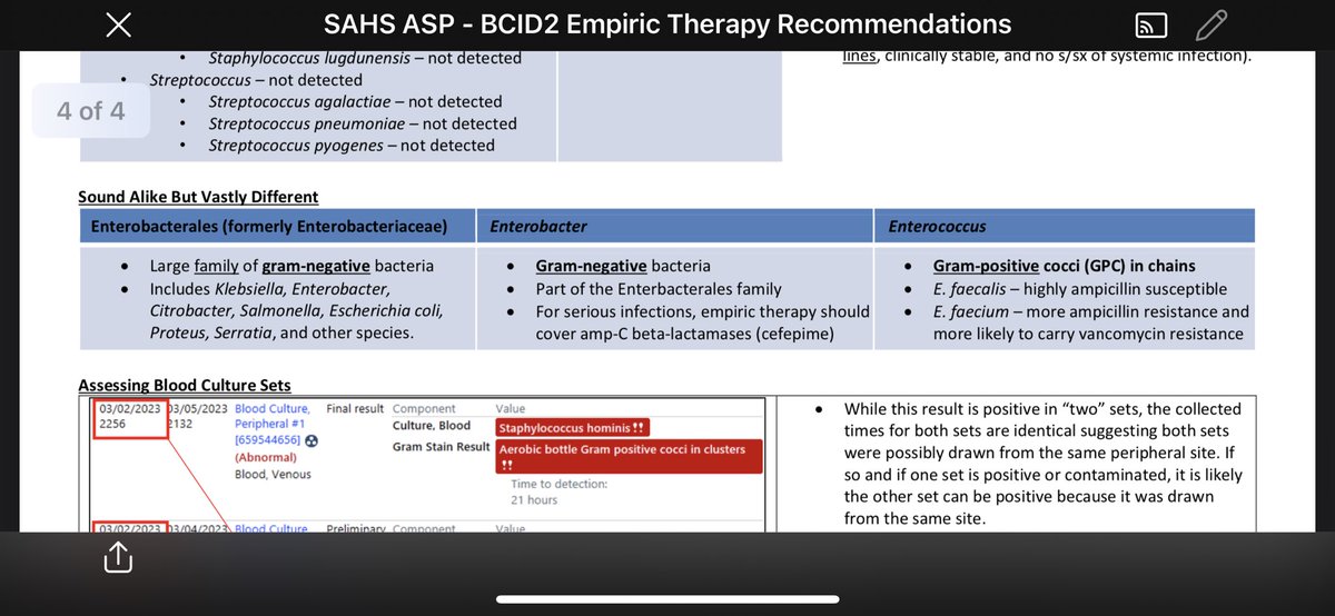 ThaiphoidDillon's tweet photo. @sadiegiuliani We just implemented BioFire BCID2 and ran into the same problem. Was told that EPIC couldn’t indent the species underneath the Enterobacterales 🤷‍♂️ so we also just added clarification in guidance document as well. https://t.co/SiozlHFkWm