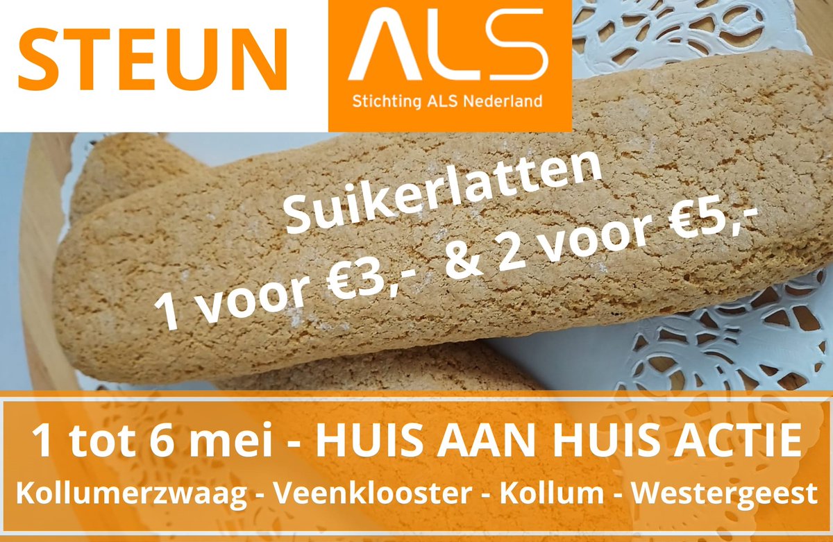KollumerzwaagNL's tweet photo. KOEKACTIE VOOR ALS! https://t.co/Z0f9c03B5G https://t.co/E45xe07tsd