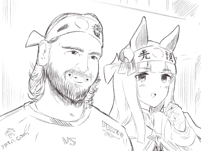 🈡セバスチャンベッテル×サイレンススズカ
ちょっとアロンソおじさんっぽくなっちまったな.... 