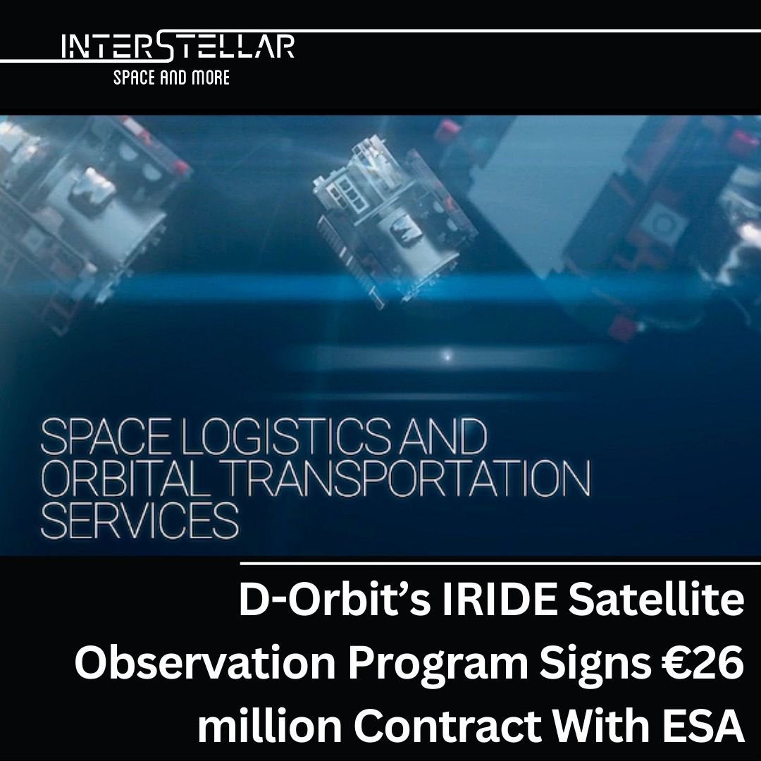 stratnews_tech's tweet photo. Exciting news!
Italian space company D-Orbit secures a €26 million contract with ESA for the IRIDE space-based observation programme. The contract includes a SAR satellite and flight ops management.
@D_Orbit @esa
🔗 https://t.co/wS2DTDPyP0
#SpaceMission #ESA #DOrbit #IRIDE https://t.co/fnhpEgKFW2