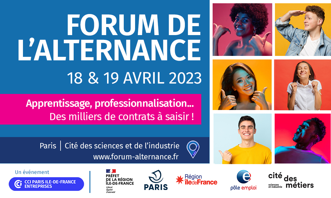 UParisNanterre's tweet photo. 🚀 La 28ème édition du Forum de l'alternance se déroulera les mardi 18 et mercredi 19 avril 2023 à la @citedessciences de Paris. Plus de 100 entreprises seront présentes ! 🤩
+ d'infos 👉 https://t.co/u8TpuOYL37
@CCI_Paris_IdF @iledefrance @poleemploi_IDF @CDMParis19 #drieets https://t.co/Z2ggulCzFy