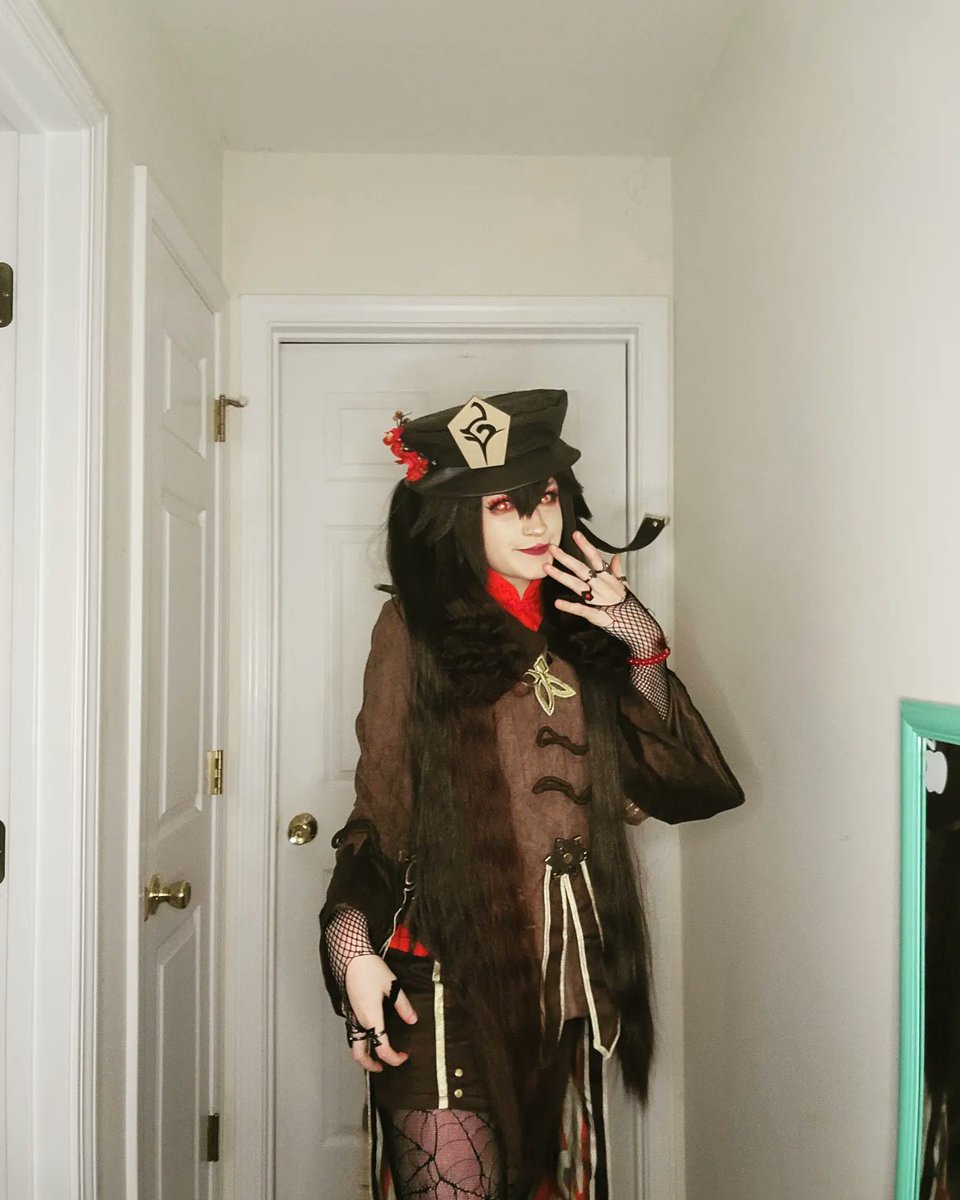 Hicones6's tweet photo. I'm going to Big River Comic Con in Hannibal this Friday and Saturday!!!! I am cosplaying as Mimikyu on Friday and Hu Tao on Saturday. If you see me, please say hi !!!! 

#cosplay #hutao #mimikyu #nerd #genshin #pokemon #anime #videogames https://t.co/LpdXVB5z0Y