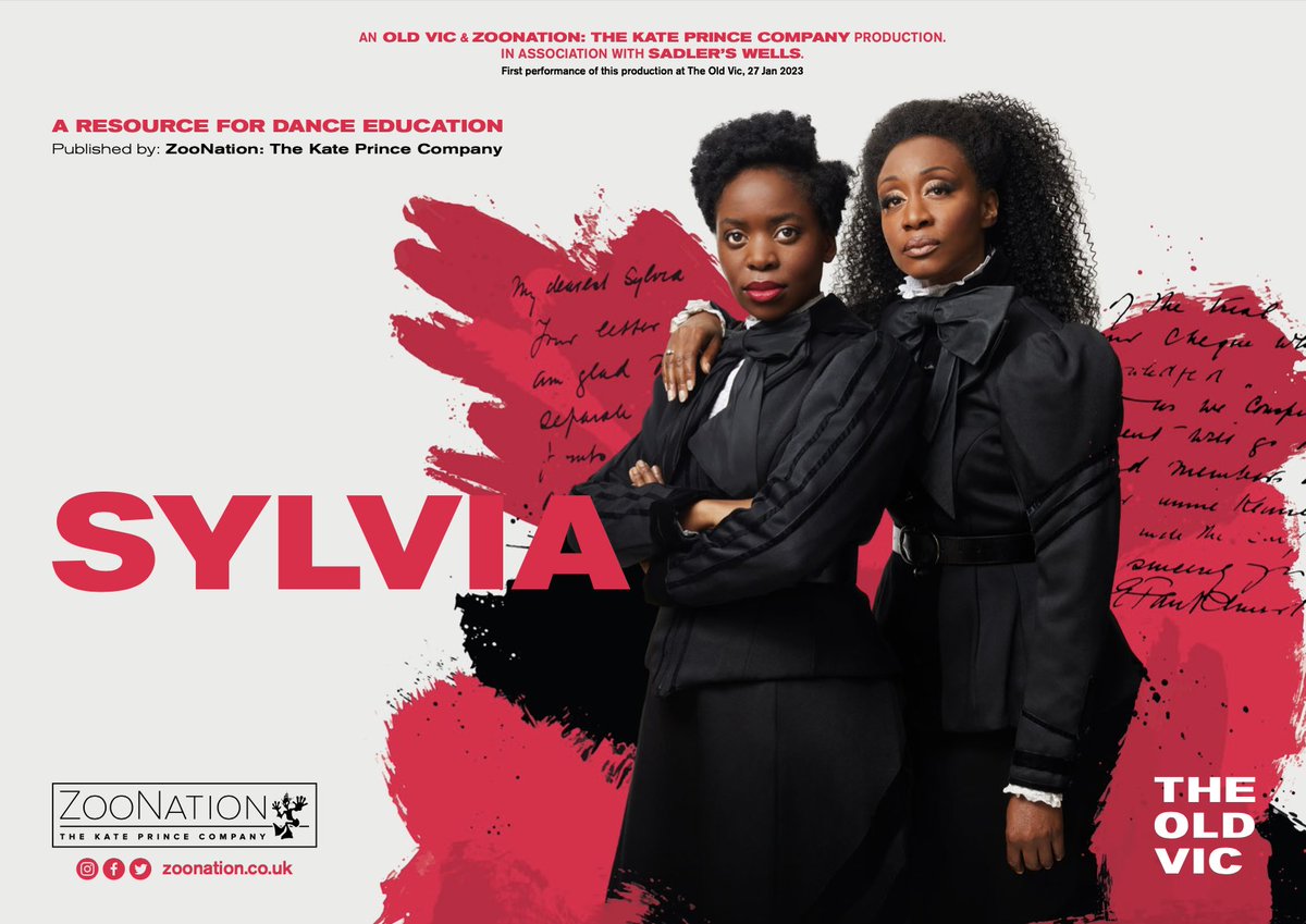 ZooNationUK's tweet photo. Making plans for the next school term? 📚 
The Sylvia resource pack for dance and theatre educators has just landed! 
Delve deeper into the latest @oldvictheatre production and download your free copy: 
https://t.co/mftWrD5zNr   
- 
Design by @Gallusnews 
with @MissRHowes1 https://t.co/F5GyRW0YeC