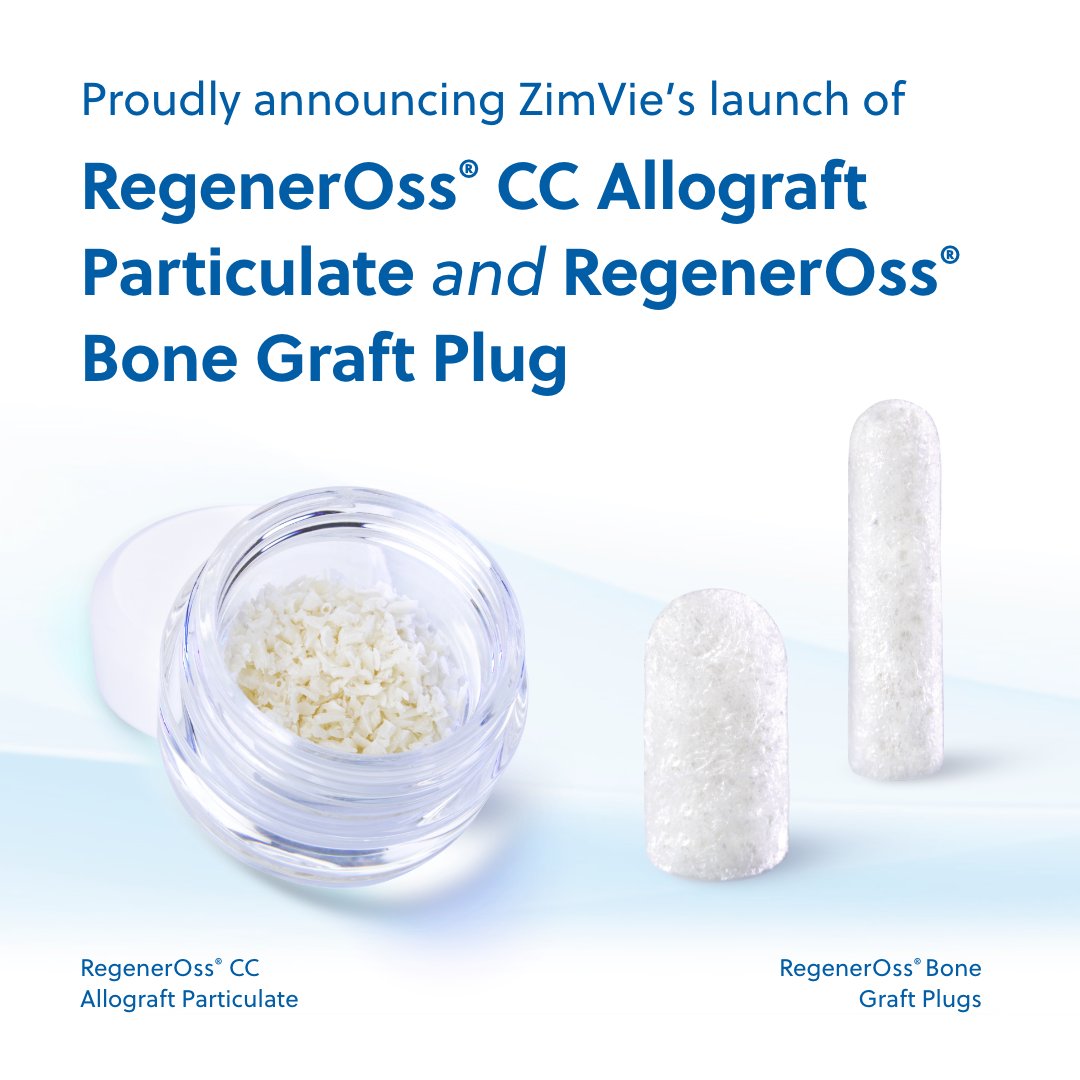 ZimVieDental's tweet photo. Read the Press Release: https://t.co/bfNzjyquEt

#ZimVie #oralsurgery #dentist #dentistry #dentalsurgery #oralsurgery #periodontist #oralsurgeon #OMS #oralsurgeon #implantology #implantologist #biomaterials #allograft #regeneross https://t.co/YmL3fqGZgK