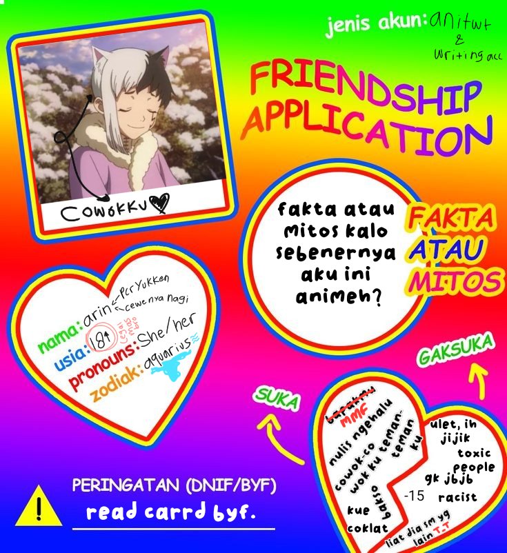 asagiryi's tweet photo. HALOH aku sedang mencari mutual (akun apa aja angkut) yang gak masalah kalo aku up au dan hype banyak animeh, rep dengan mnjwab pertanyaan di pict!!! kalo km liat ini bantu like n rt yh friends #Anitwt #moots #mutualan https://t.co/KHvCqeJQzj