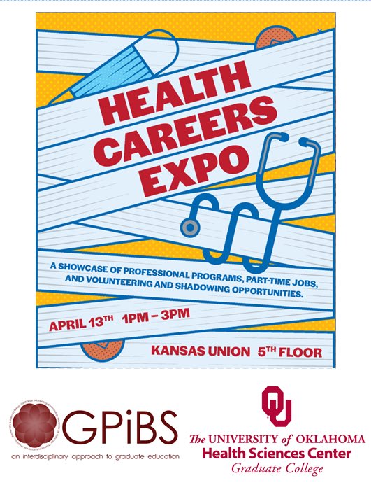 Great News!! GPiBS will be at The University of Kansas Health Careers Expo today from 1-3pm. If you happen to be in Lawrence, Kansas, you should definitely stop by our table and say hi to Chris!
