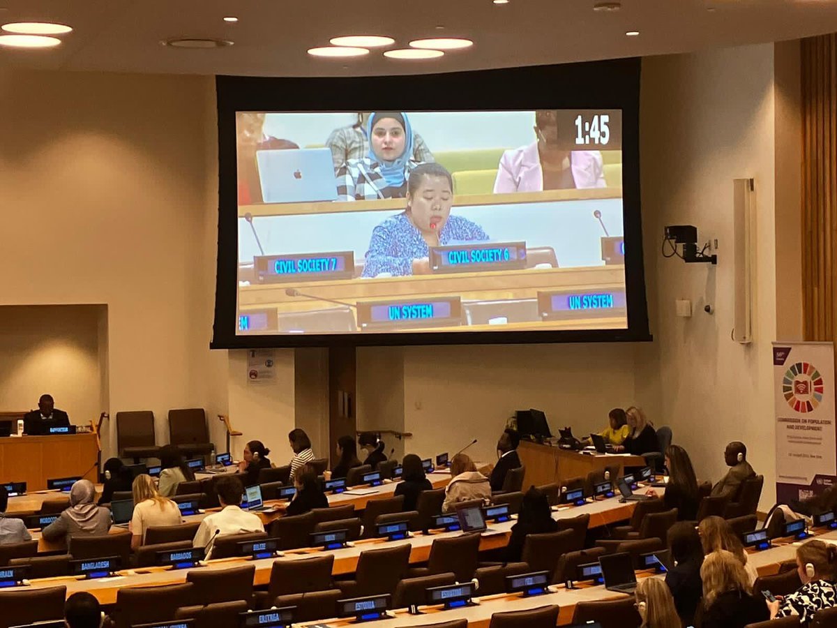 worldywca's tweet photo. Nirmala Gurung, represented @worldywca at #CPD2023 in N.Y. She read a powerful statement:
 
"Global women’s movements &amp; faith-based feminist organisations are key to act as a network for community leaders to work together to transform power structures for an equitable society." https://t.co/gy6M1kKgWJ