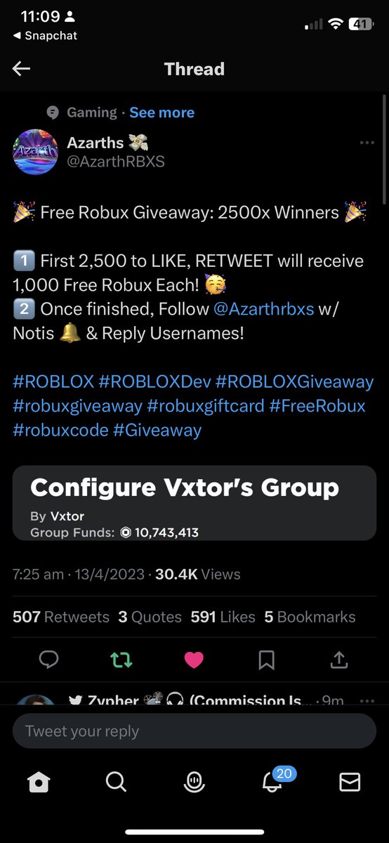 SwadFish01's tweet photo. @AzarthRBXS Done! The user is BigNoobFunny. Goodluck to all https://t.co/DSKvuHat8g