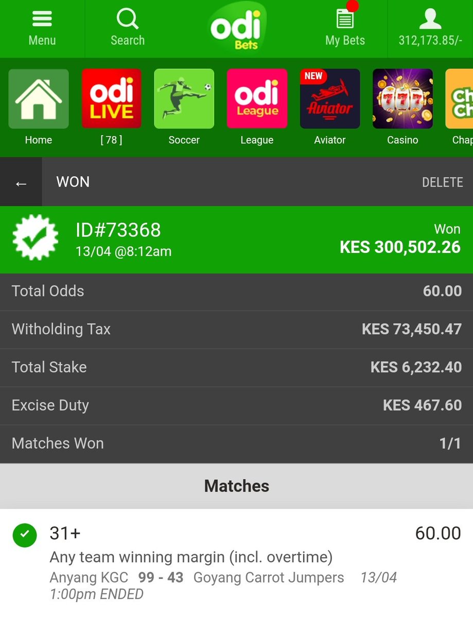 Woooon😍🤑 300k well received 🎉🎊 congratulations to you all who placed this bet 🔥🔥 More wins coming 🙏  500 retweets and i send everyone free stake. Drop mpesa number now! #Pesatupu