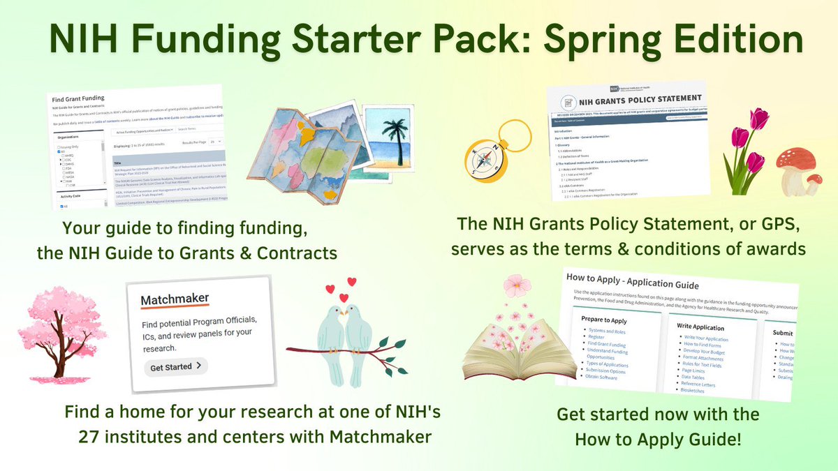 ICYMI: Planning to apply for @NIH funding this spring? Make sure you bookmark this important resource 💻🌸📝bit.ly/3GgFNB0 #AcademicTwitter