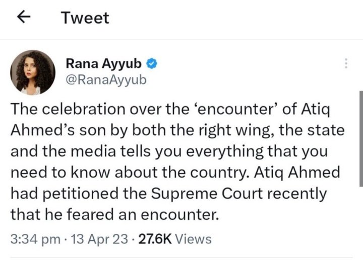 AdvaitaKala's tweet photo. Unbelievable even a criminal who was caught on camera shooting and killing a man and a cop is a victim if he is a co-religionist
Vikas Dubey died in an encounter as well as will anyone else who is stupid enough to challenge the police to a gun battle
Divisive communal nonsense! https://t.co/hCSurhS3qj