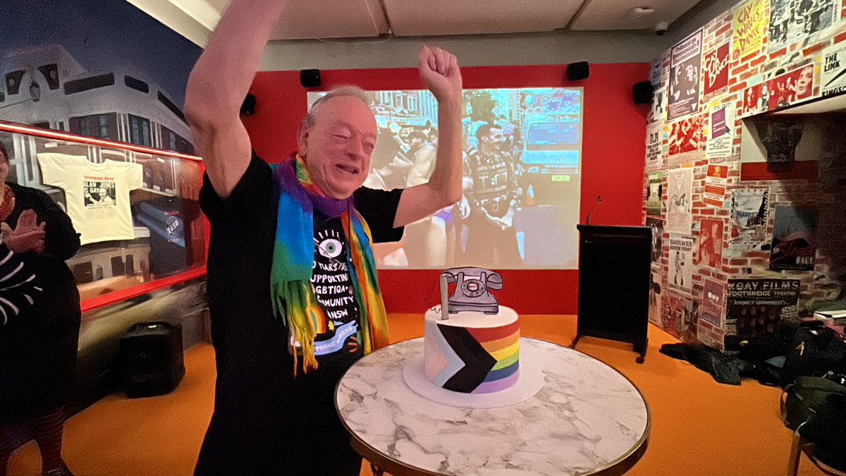 williamBrougham's tweet photo. Photographs from this evening’s 50th anniversary celebrations of Australia’s first telephone helpline for gay men and lesbians - Phone-A-Friend. Co-founder Peter de Waal was the guest speaker at the @statelibrarynsw #phoneafriend #peterdewaal #twenty10 #qlife @Twenty10 https://t.co/08SINEyDDi