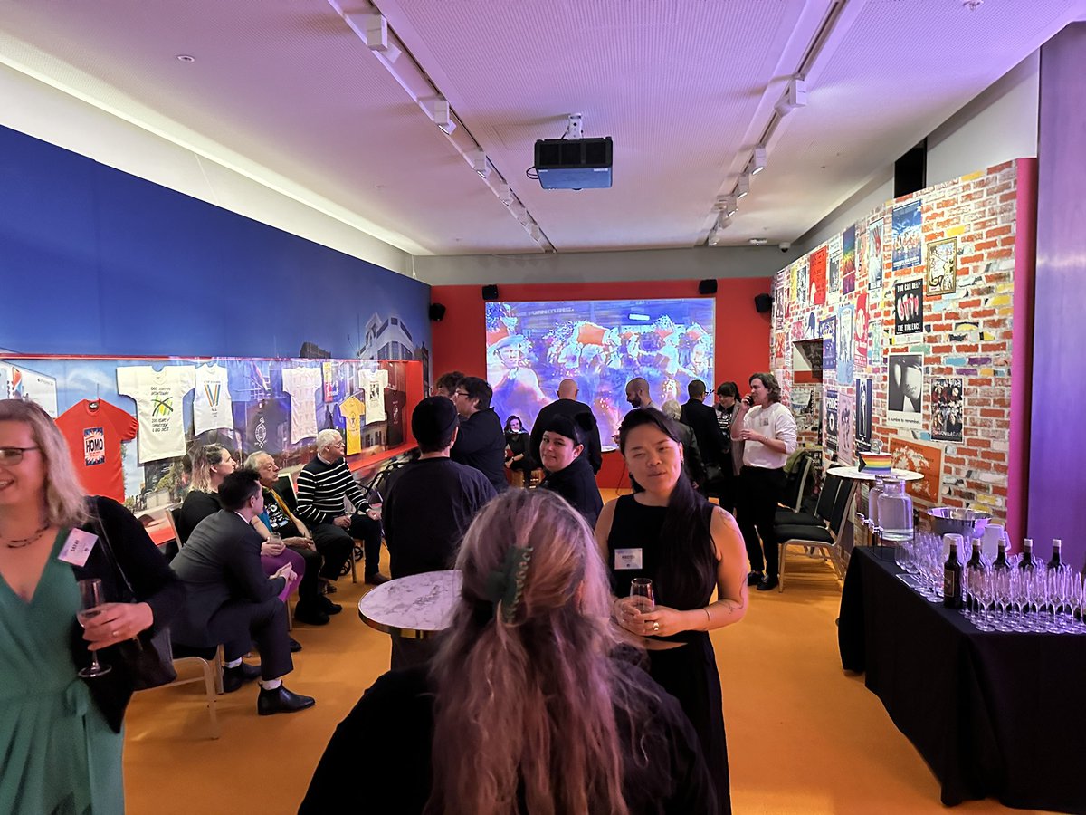williamBrougham's tweet photo. Photographs from this evening’s 50th anniversary celebrations of Australia’s first telephone helpline for gay men and lesbians - Phone-A-Friend. Co-founder Peter de Waal was the guest speaker at the @statelibrarynsw #phoneafriend #peterdewaal #twenty10 #qlife @Twenty10 https://t.co/08SINEyDDi