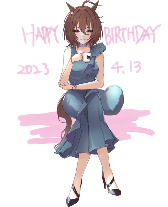 タキオンおめでとう #アグネスタキオン生誕祭2023  #ウマ娘 