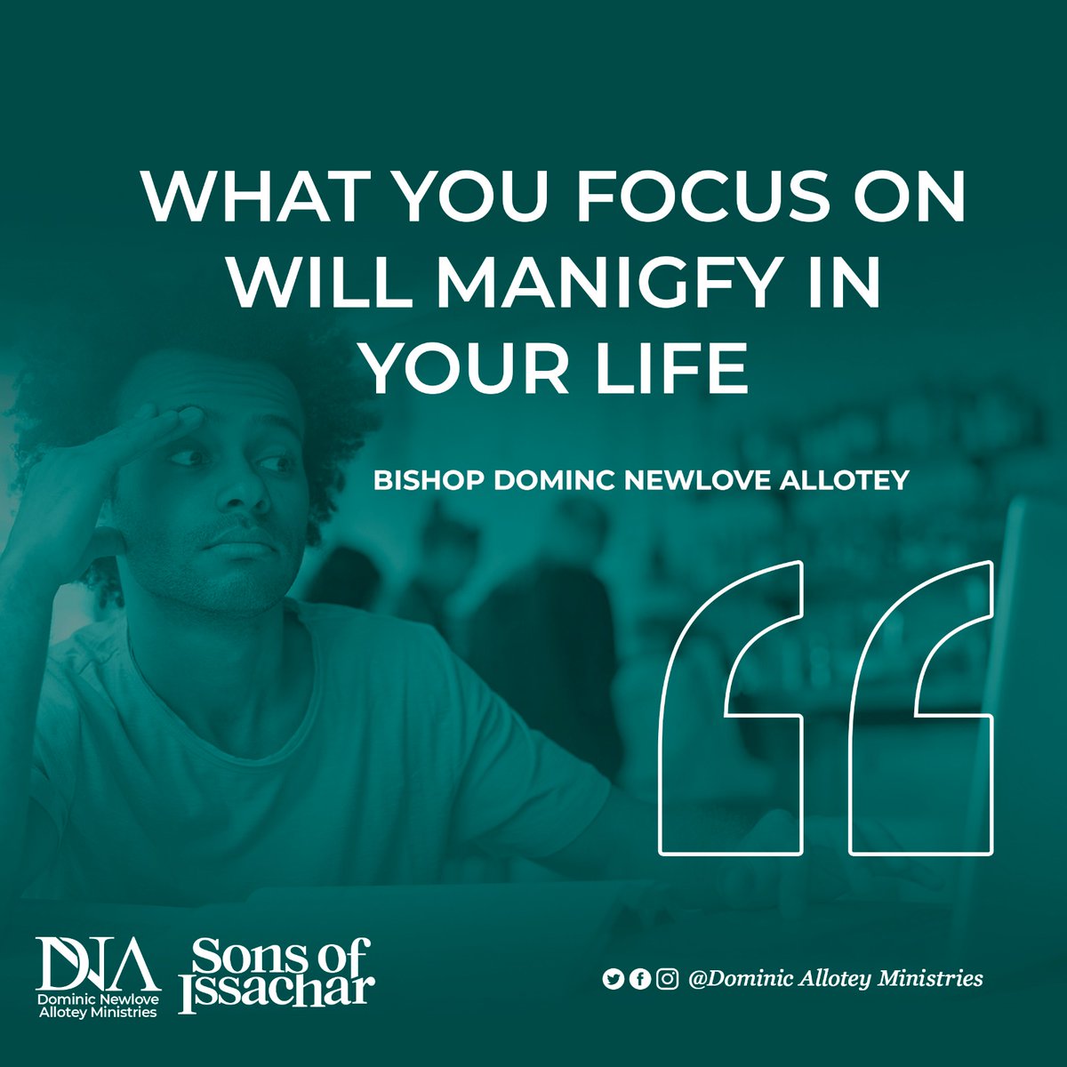 DominicNAllotey's tweet photo. Problems are opportunities in disguise.
.
#Quotes
#SonsOfIssachar
#BishopAlloteyQuotes https://t.co/bPTlQIZJJR