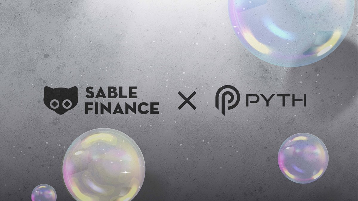 SableFinance's tweet photo. 1/ We are thrilled to announce our partnership with @PythNetwork, a top-tier oracle, to enhance resilience and capital efficiency within our stablecoin ecosystem!

A thread on how our integration with Pyth will enhance the stability of $USDS 🧵

Read more: https://t.co/WkbkeXmScw https://t.co/utd3XWgMw1