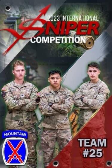 Best of luck to Team 25 as they compete in the Best Sniper Competition! #RLTW @3_10MTNPatriots @JRTCandFortPolk