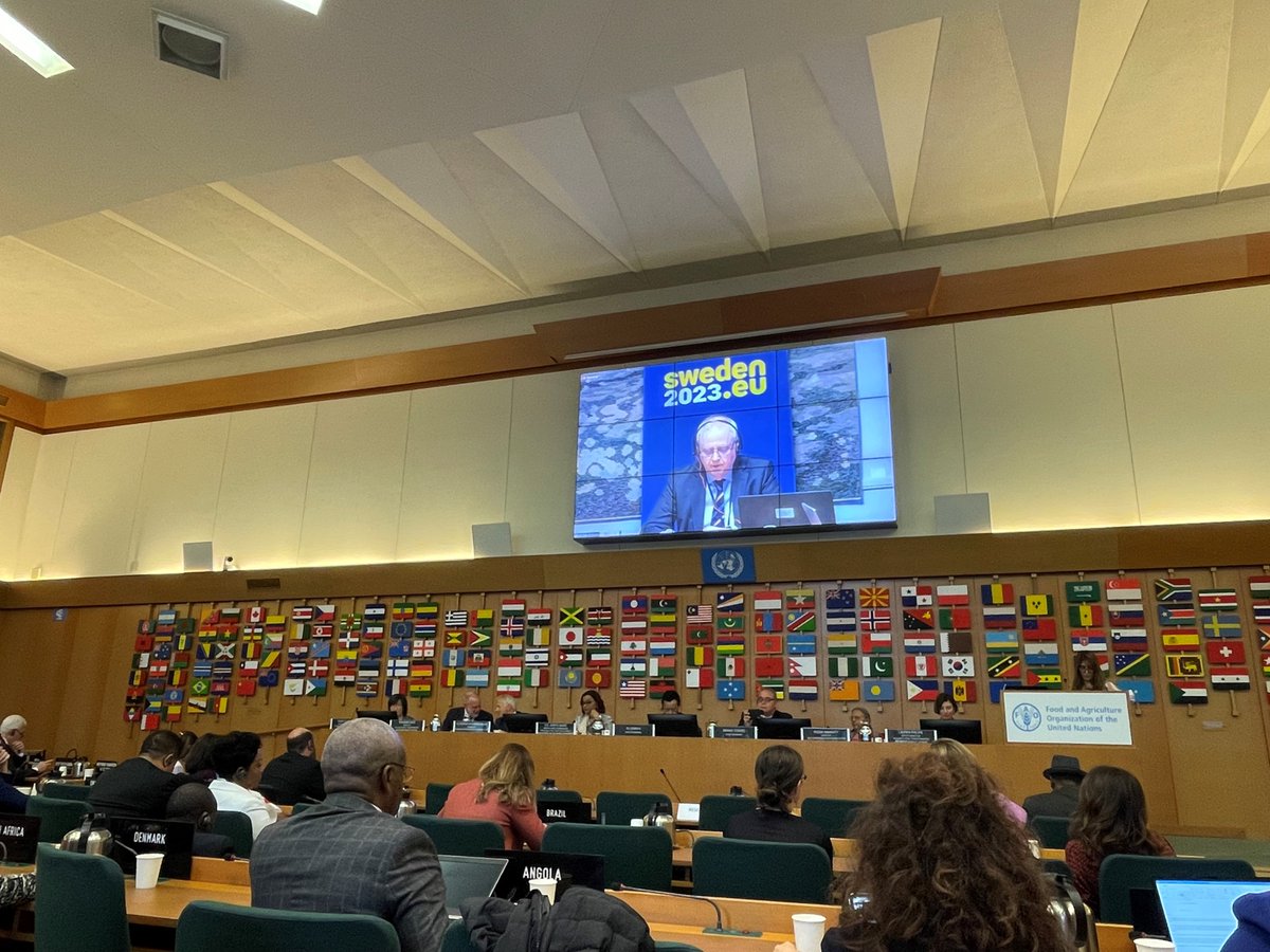 SwedenUN_Rome's tweet photo. 📸State Secretary Dan Ericsson speaking at the launch of @FAO SOFA report on the Status of Women in Agrifood Systems.
👩‍🌾Sweden firmly believes that sustainable, resilient food systems and agriculture depend on the empowerment of women and gender equality.

#LetsGrowEquality https://t.co/VmPQoeImlc