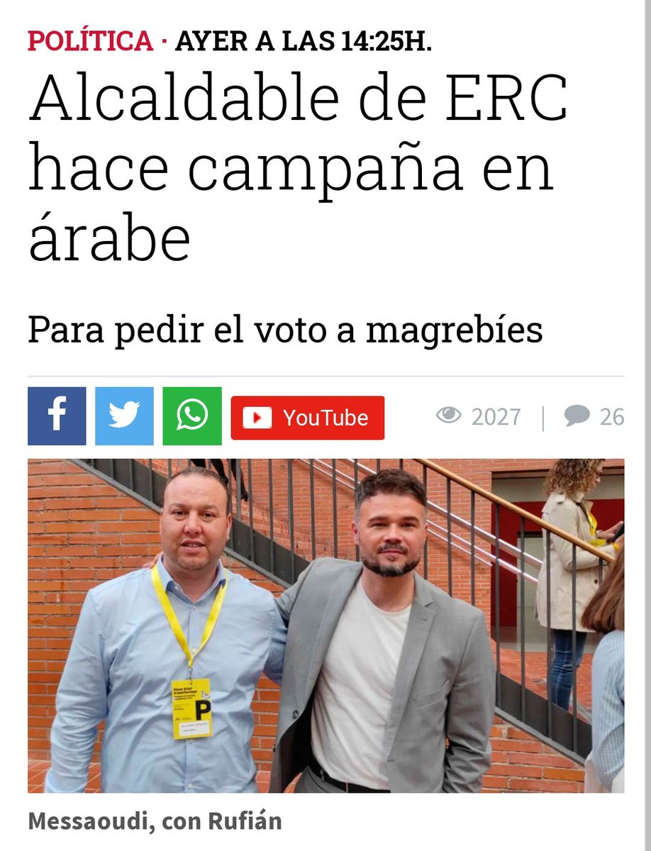 KuriosCat's tweet photo. Defensen l'àrab abans que el català. 
#ERC és FARSA https://t.co/oDHNyZsItG