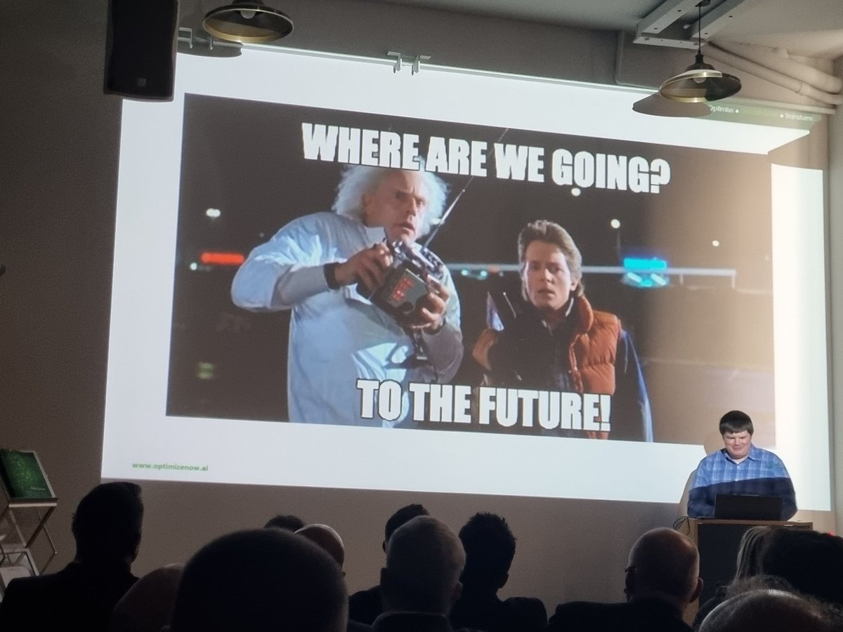 OptimizeNowAI's tweet photo. To the future! What's in store? @RossCon #optimizelaunch https://t.co/MlNYwbjyTr