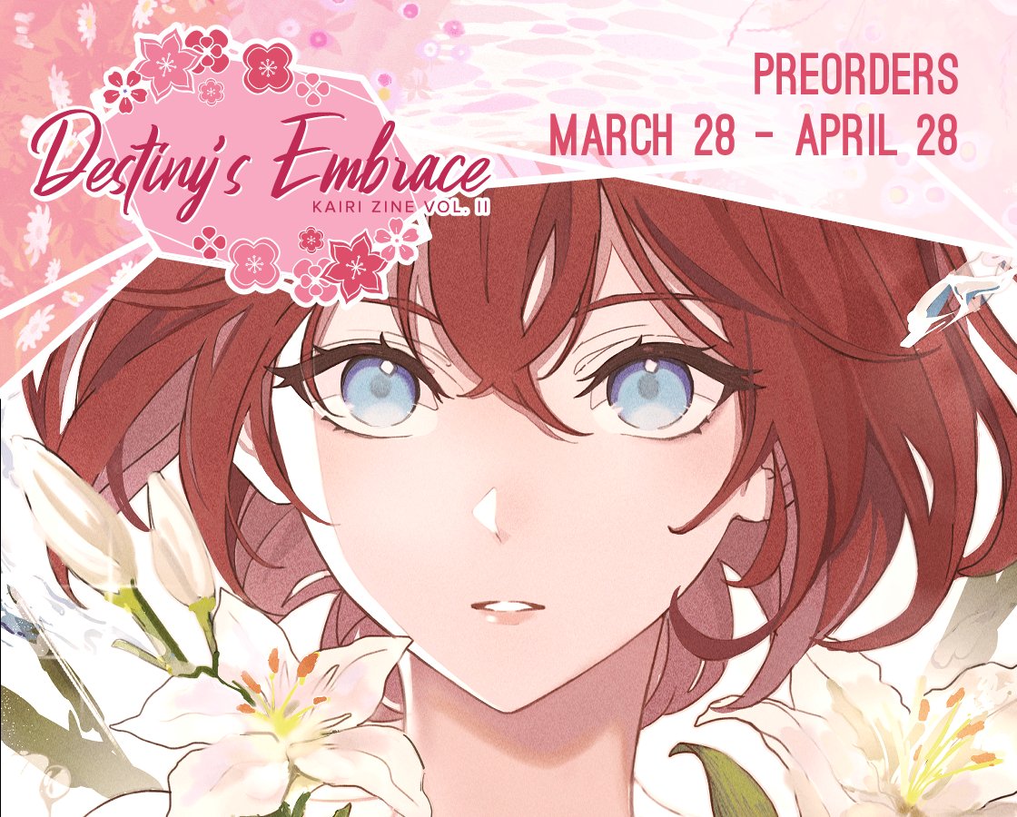 Sneak peek of my piece for <a href="/kairizine/">Kairi Zine 🌺 Vol. II Complete</a>! 🌺

I also designed the bookmark that available in the three merch-inclusive bundle (｡•̀ᴗ-)✧

Pre-orders are open until April 28th ✨ so grab it while you still have chance ✨
