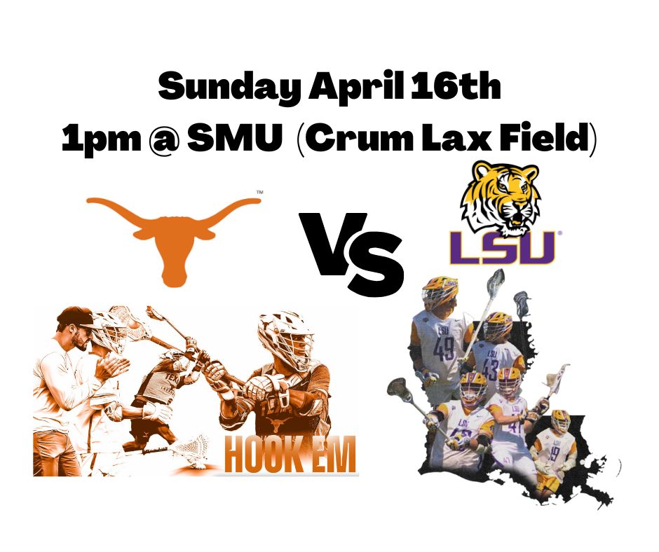 THIS SUNDAY! UT is gearing up to take on LSU in an epic college game, and we've got the chance to see it live. Wear your Plano West jerseys/spirit wear and head out to the field to cheer on our former coach/PLL player Kyle Hartzell.