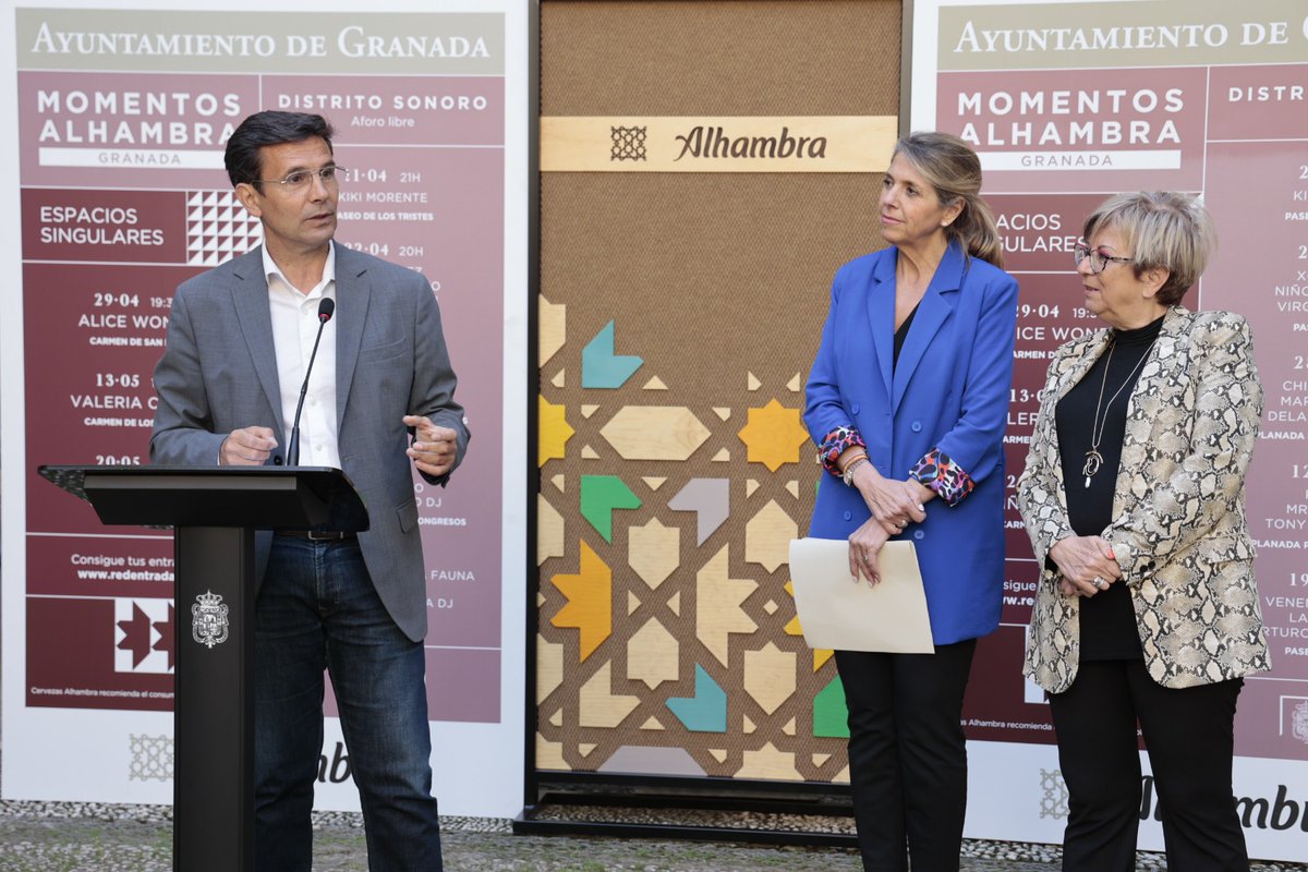aytogr's tweet photo. 🎸@KikoVeneno, @KikiMorente y @xoellopez consolidan el cartel de la sexta edición de #MomentosAlhambra #DistritoSonoro, que llevará la música gratis a las calles y plazas de #Granada esta primavera de la mano del Ayuntamiento y @Alhambra_Es https://t.co/XN1KBIiqaD