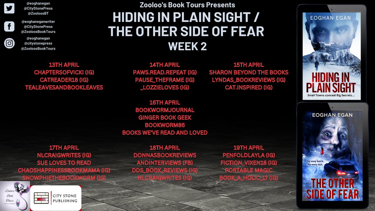 ZooloosBT's tweet photo. Review @chaptersofvicki
"This book is much darker than the first one and it had me hooked"
➡️ https://t.co/ZonRgG7vz6
@eoghanegan @CityStonePress
#TheOtherSideOfFear #ZooloosBookTours https://t.co/mqp62x2ji1