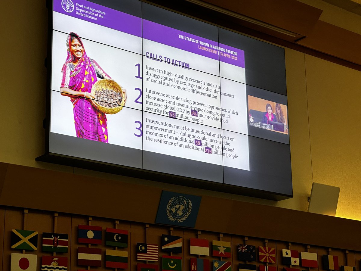clapa's tweet photo. 📌@FAO #SWAFS2023 calls for action to promote #genderequality and #WomenEmpowerment in #agrifoodsystems around:
- investing in high quality data
- scaling up interventions to close #gendergaps
- committing to intentional interventions and focus on #WomenEmpowerment https://t.co/lSRqCLp0sc
